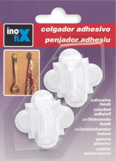 Colgador  adhesivo / blanco