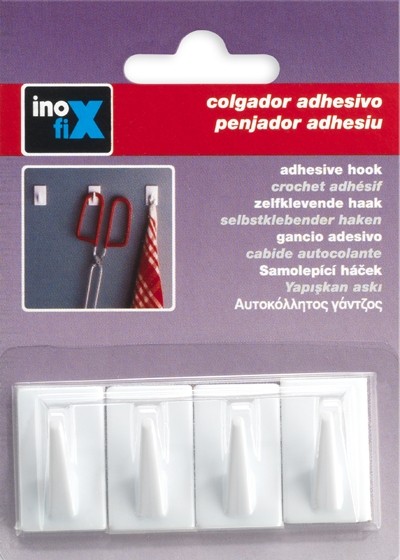 Colgador  adhesivo / blanco
