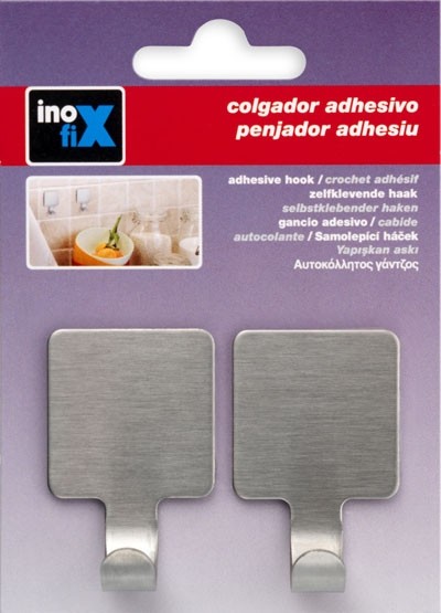 Colgador adhesivo / acero