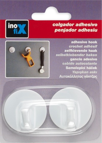 Colgador  adhesivo / blanco