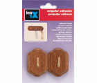Colgador adhesivo madera / sapelly
