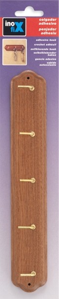 Colgador adhesivo madera / sapelly