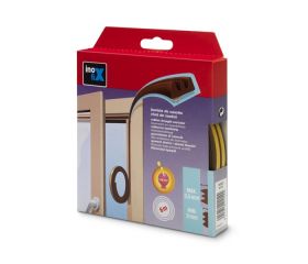 Burlete adhesivo \"K\" 6 m. / marrón