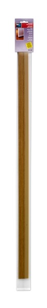 Burlete para puerta adh. 820 mm con perfil de PVC flexible / madera clara