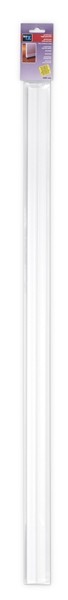Burlete para puerta adh. 1000 mm con perfil de PVC flexible / blanco