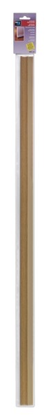 Burlete para puerta adh. 1000 mm con perfil de PVC flexible / madera clara