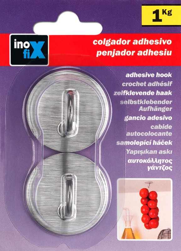Colgador adhesivo de acero inoxidable / acero