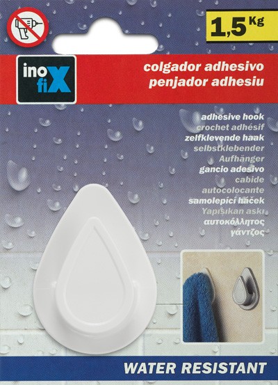 Colgador "gota" water resistant / blanco
