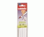 Cablefix adhesivo 5,5 x 5 mm / blanco