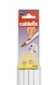Cablefix adhesivo 8 x 7 mm / blanco