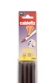 Cablefix adhesivo 8 x 7 mm / marrón