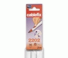 Cablefix adhesivo 10,5 x 10 mm / blanco
