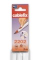 Cablefix adhesivo 10,5 x 10 mm / blanco