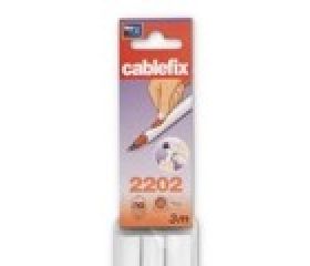 Cablefix adhesivo 10,5 x 10 mm / blanco
