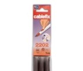 Cablefix adhesivo 10,5 x 10 mm / marrón