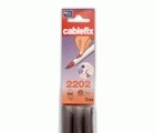 Cablefix adhesivo 10,5 x 10 mm / gris metalizado