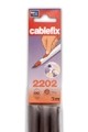 Cablefix adhesivo 10,5 x 10 mm / gris metalizado