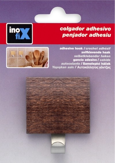 Colgador adhesivo / wengué