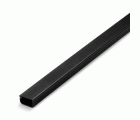 Canaleta adhesiva con tapa bisagra 16x10 mm / negro