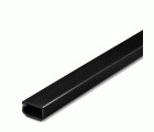 Canaleta adhesiva con tapa bisagra 21x11,5 mm / negro