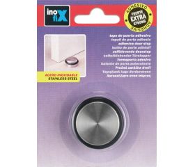 Tope cilíndrico de acero inoxidable con adhesivo extrafuerte / acero inox.