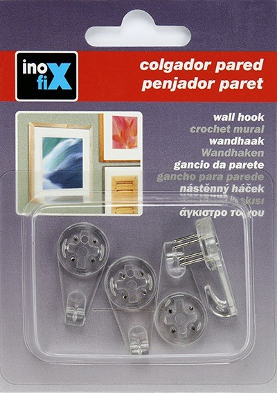 Colgador pared / transparente