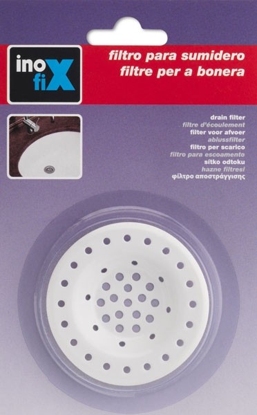 Filtro para sumidero Ø 65 mm / blanco