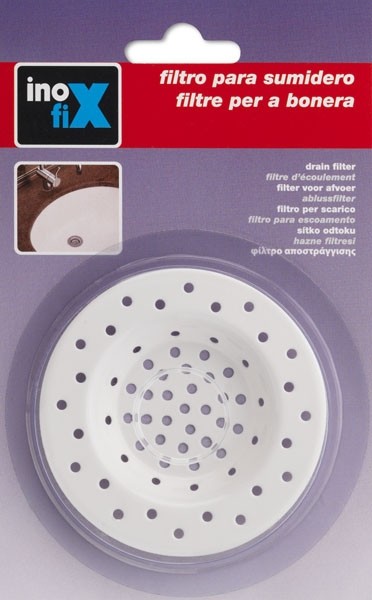Filtro para sumidero Ø 80 mm / blanco