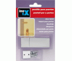 Pestillo para puerta con tornillos / plata