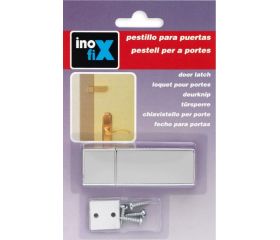 Pestillo para puerta con tornillos / plata