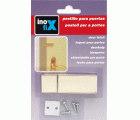 Pestillo para puerta con tornillos / marfil