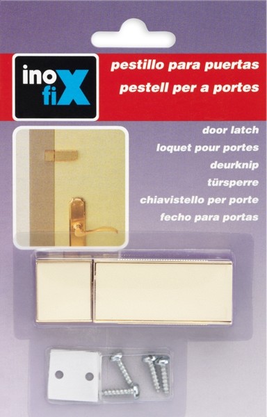 Pestillo para puerta con tornillos / marfil
