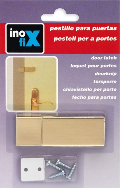 Pestillo para puerta con tornillos / oro