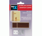 Pestillo para puerta con tornillos / madera oscura