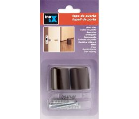 Tope de puerta con tornillo / marrón