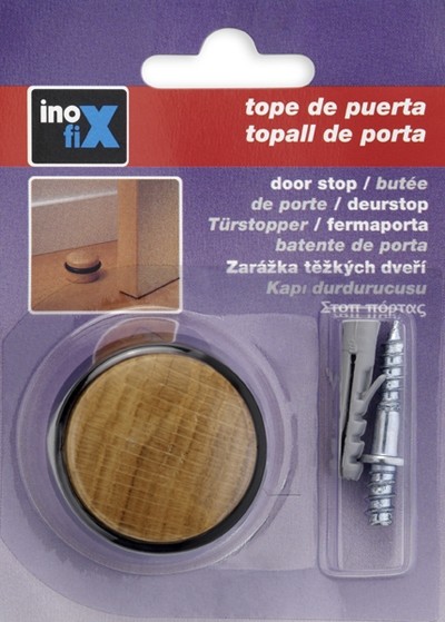 Tope madera con tornillo / roble