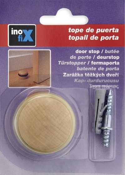 Tope  madera con tornillo / haya