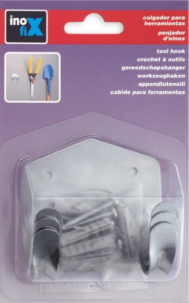 Colgador herramientas con tornillos / zincado