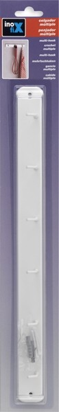 Colgador cocina 6 ganchos / blanco