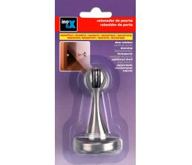 Retenedor magnético metálico de pared / acero inox.