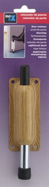 Retenedor puerta de pie / madera clara