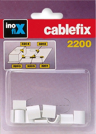 Enlace recto para cablefix 2200 / blanco