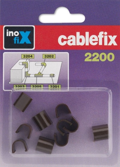 Enlace recto para cablefix 2200 / marrón