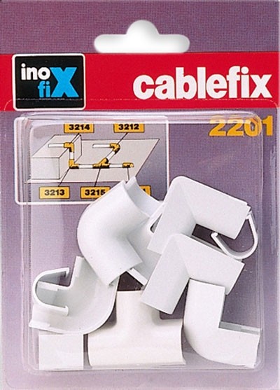 Enlaces surtidos para cablefix 2201 / blanco