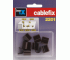 Enlace recto para cablefix 2201 / marrón