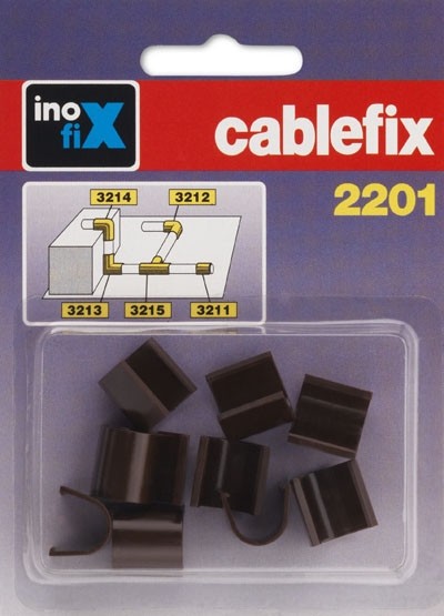 Enlace recto para cablefix 2201 / marrón