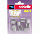Enlace recto para cablefix 2201 / gris metalizado