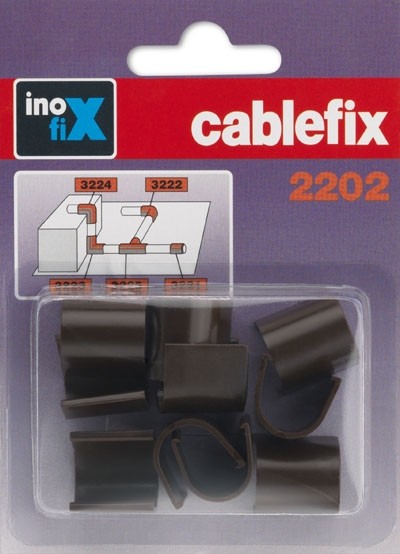 Enlace recto para cablefix 2202 / marrón