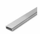 Canaleta con tapa y bisagra 30x11,5 mm / gris metalizado