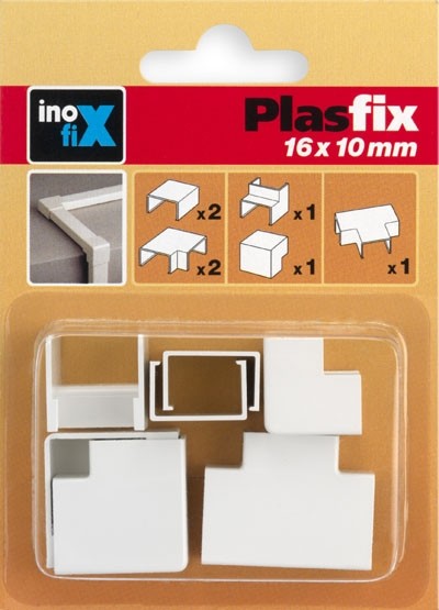 Accesorios surtidos canaleta 16 x 10 mm / blanco